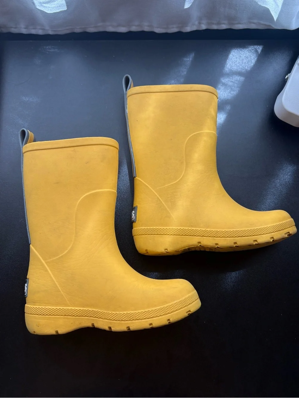 Totes yellow rain boots
